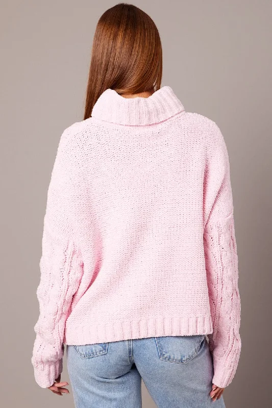 pink-cable-knit-jumper-high-neck-kn05211-45rb-2