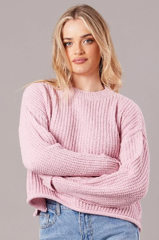 pink-knit-top-long-sleeve-chenille-kn2205c-45r-1