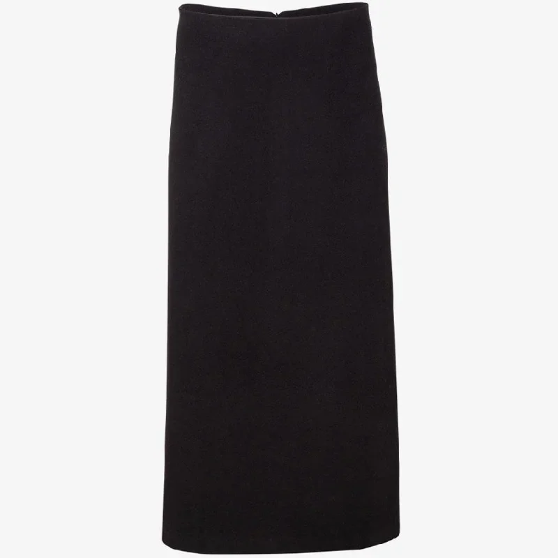 CASHMERE PENCIL SKIRT "POSA" IN BLACK