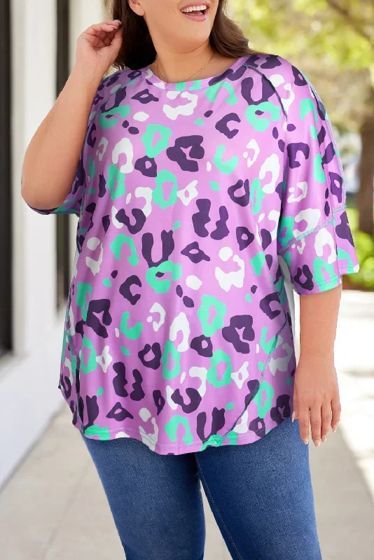 rose-leopard-kiss-print-plus-size-short-sleeve-tee