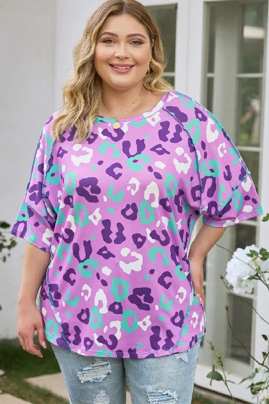 rose-leopard-kiss-print-plus-size-short-sleeve-tee