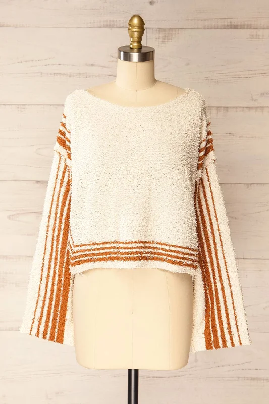 Sarlat | Fuzzy Knit Striped Sweater