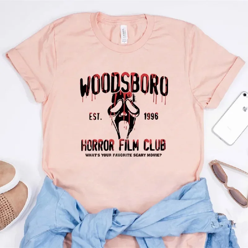 scream-movie-woodsboro-high-shirt-horror-film-club-t-shirt-halloween-scary-movie-tee-ghoshtface-tshirt-spooky-halloween-tops