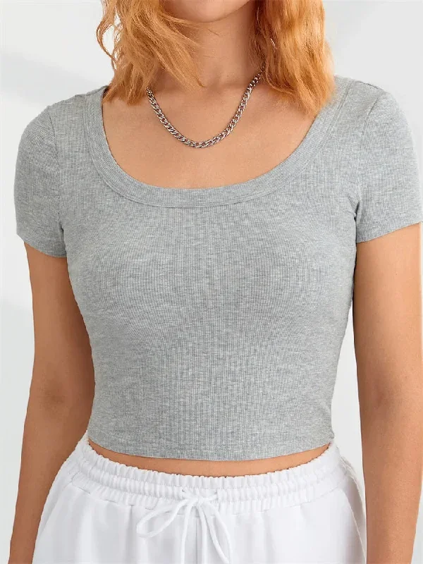 short-sleeve-ribbed-causal-solid-color-summer-pullovers-female-slim-fit-base-streetwear-tee