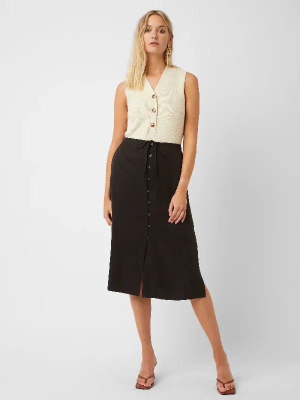 Simple Lyocell Midi Skirt