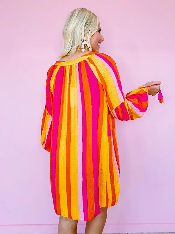 sita-stripe-longsleeve-dress-orange-pink