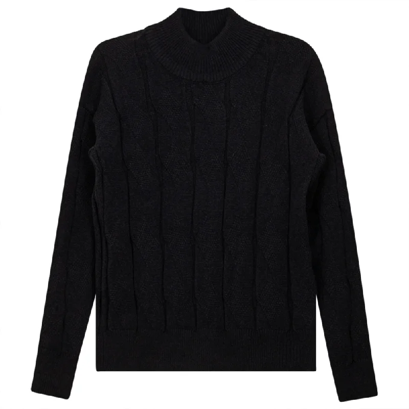 Sleeve Ribbed Knit Sweater