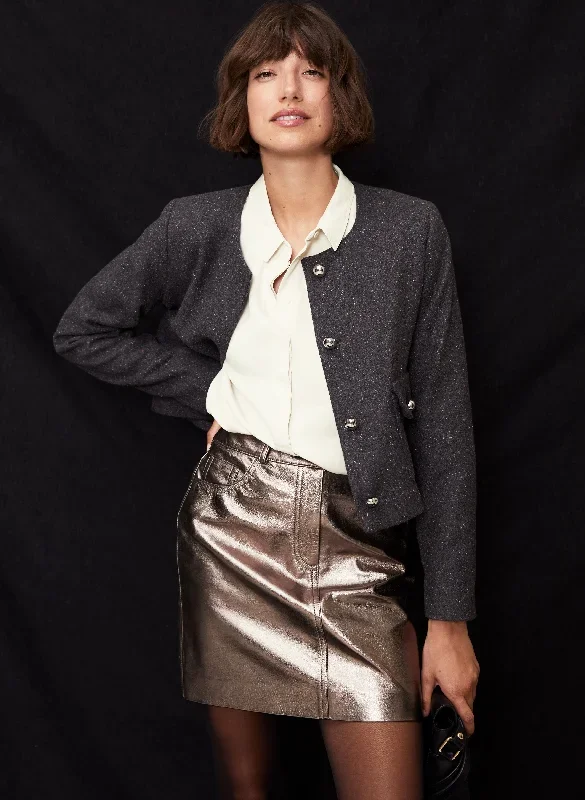 Solange Leather Skirt