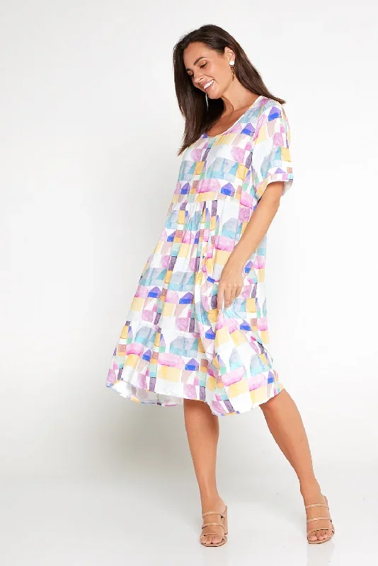 Solara Dress - Dawn Print