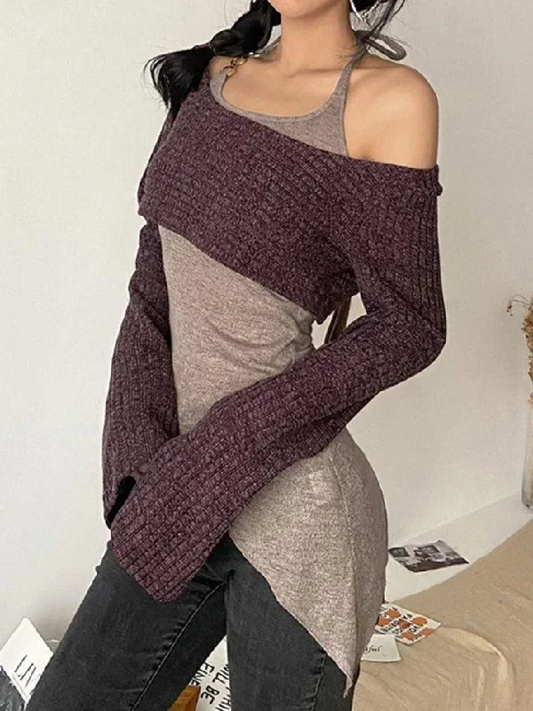 solid-color-slim-halter-sweater