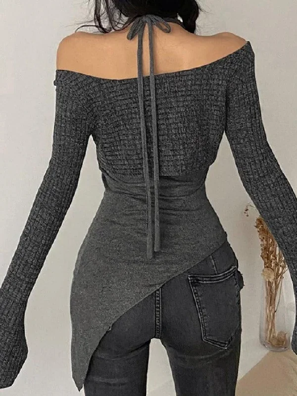 solid-color-slim-halter-sweater