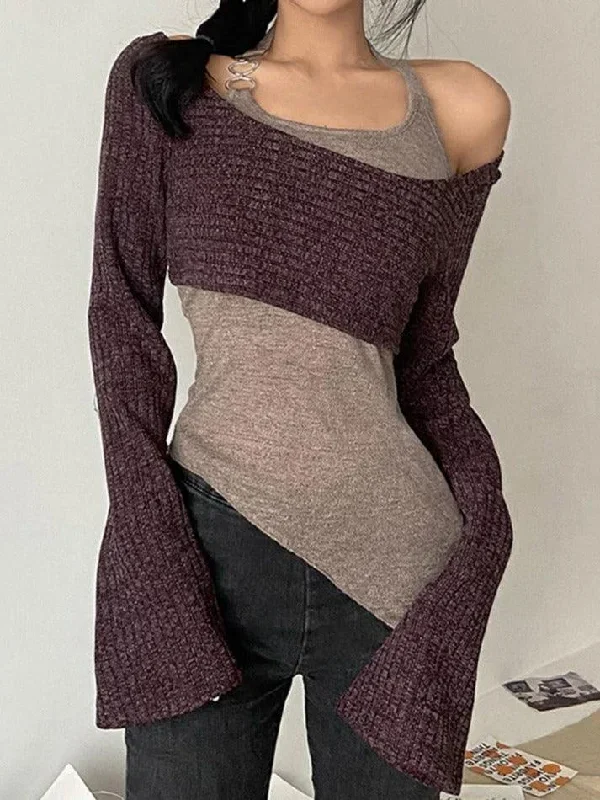 solid-color-slim-halter-sweater