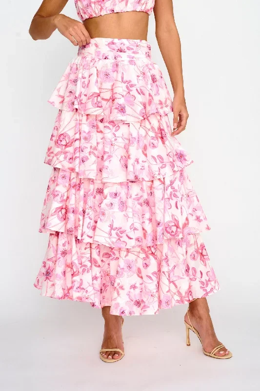 suenito-tiered-frill-maxi-skirt-floral-pink