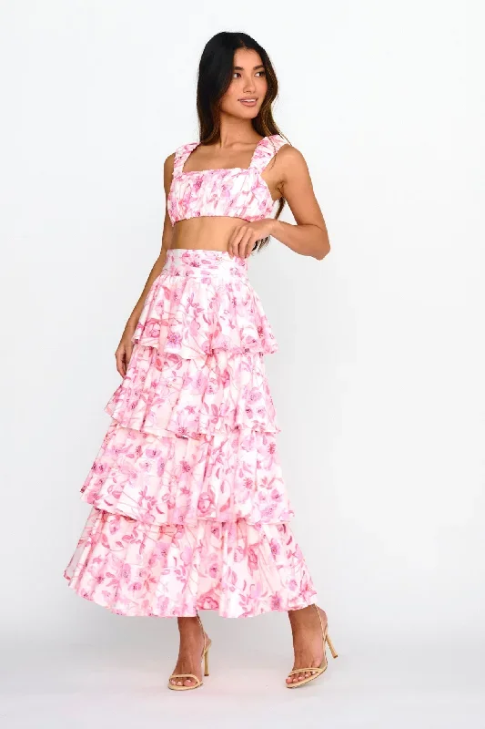 suenito-tiered-frill-maxi-skirt-floral-pink