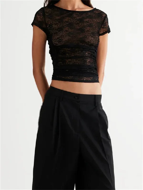 summer-short-sleeve-lace-slim-fit-see-through-pullovers-causal-female-streetwear-basic-tee