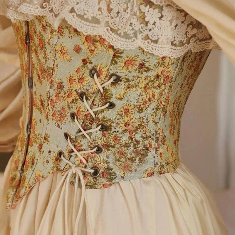 sweet-ruffled-hook-and-eye-lace-up-side-floral-crop-corset-top-green