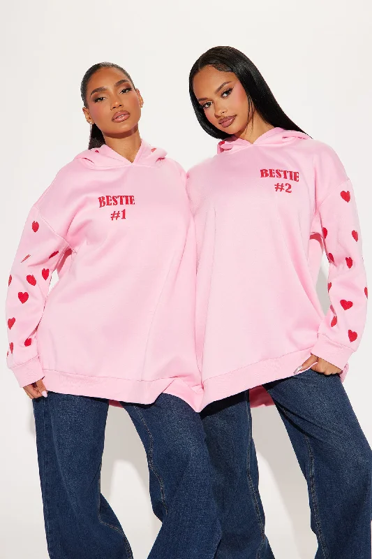 That's My Bestie Coupled Hoodie - Pink