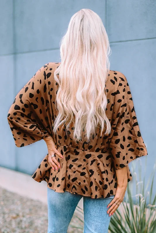 v-neck-leopard-print-peplum-blouse