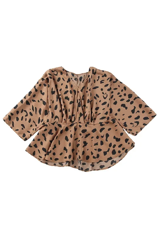 v-neck-leopard-print-peplum-blouse