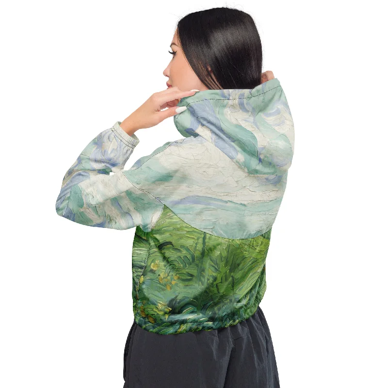 van-gogh-green-field-cropped-windbreaker