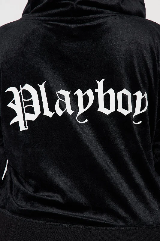 velour-playboy-zip-font-hoodie-black