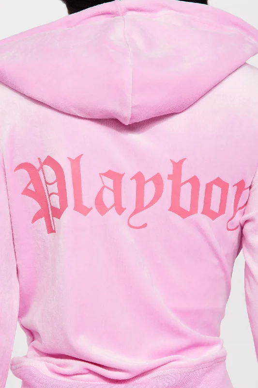 velour-playboy-zip-font-hoodie-pink