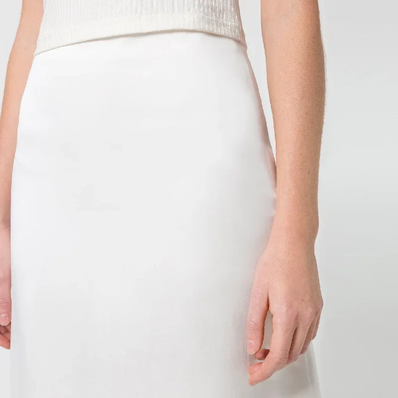 white-silk-skirt