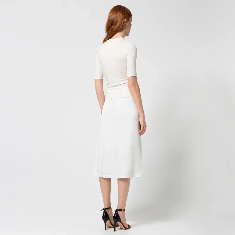 white-silk-skirt