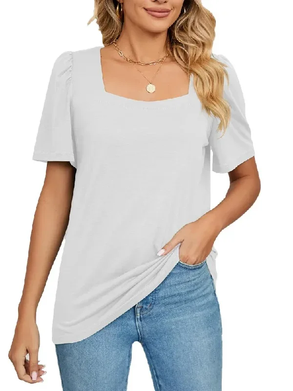 women-short-sleeve-solid-square-neck-t-shirt-tops